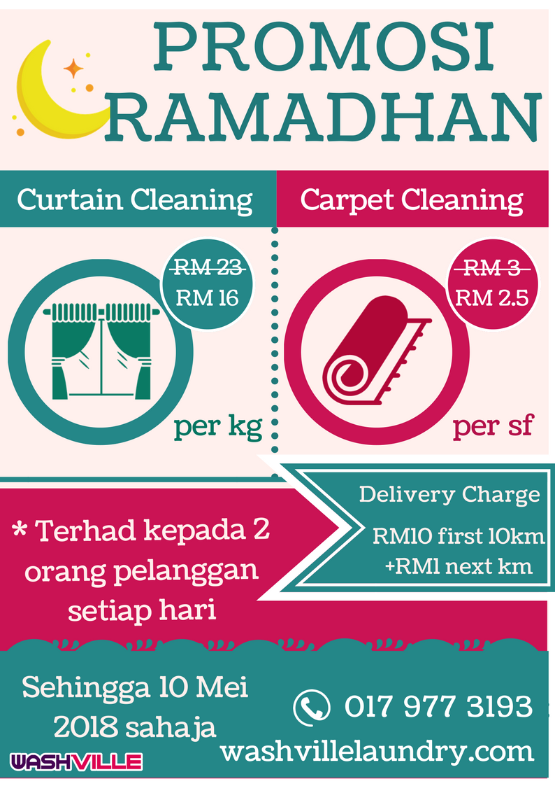 Servis Cuci Langsir & Karpet Promosi Ramadhan